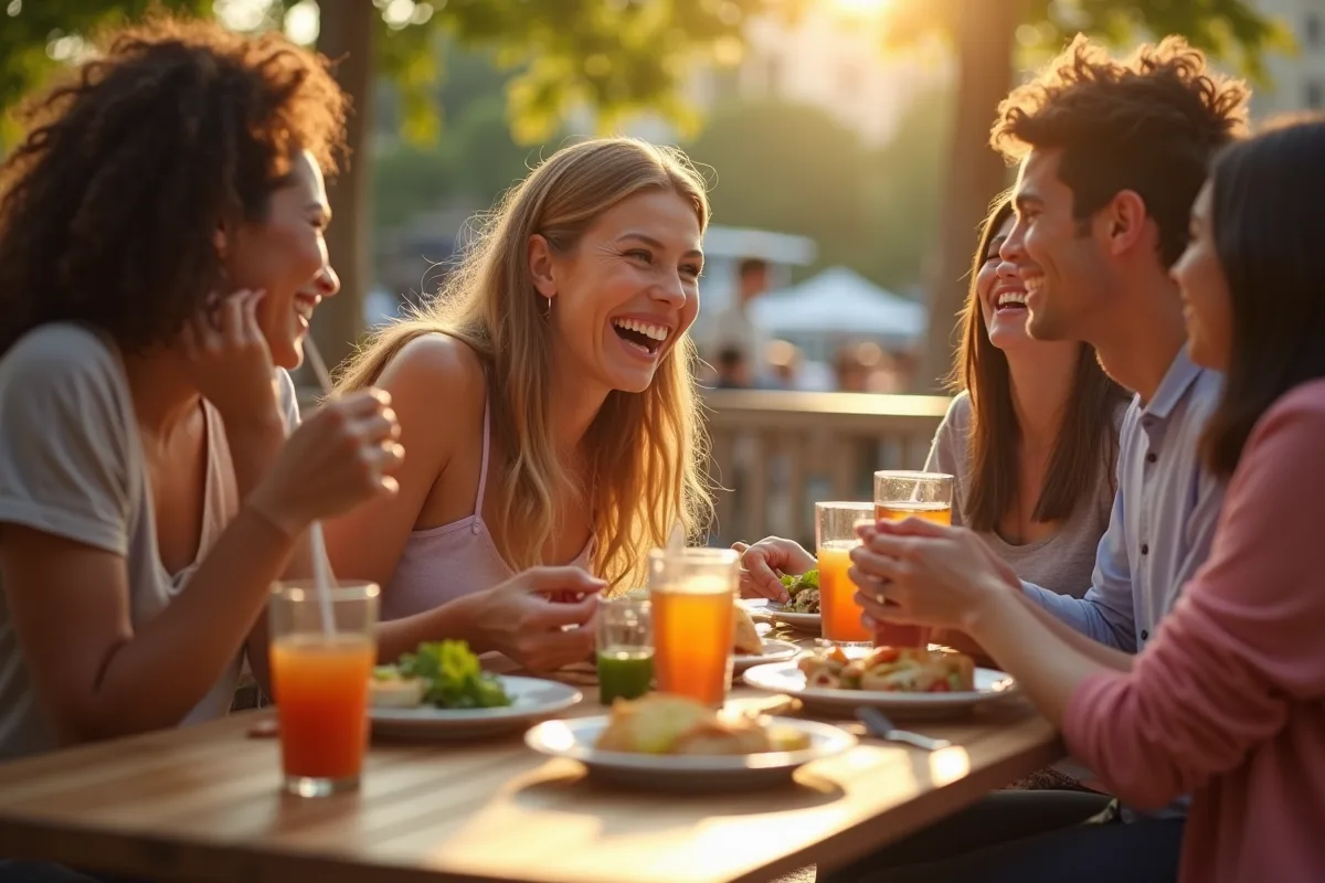 Un café partagé en famille dans un cadre chaleureux