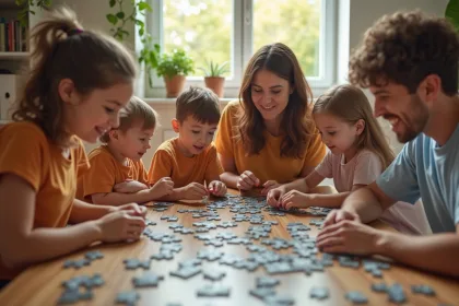 Puzzle adapté aux enfants avec conseils sur le choix par âge