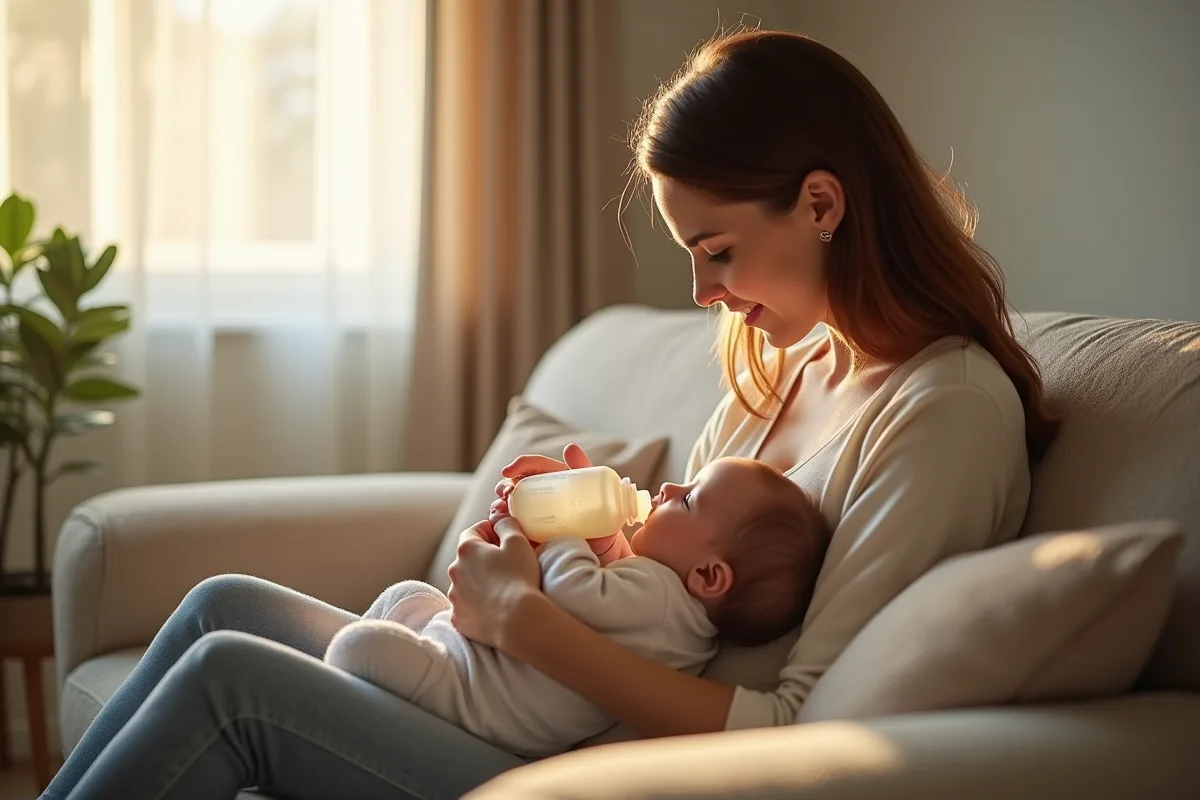 Transition douce vers l'allaitement mixte pour les parents