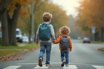 Lucas à vélo explorant son quartier avec enthousiasme