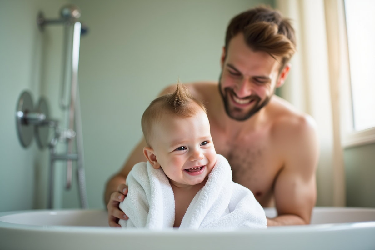 bébé bain